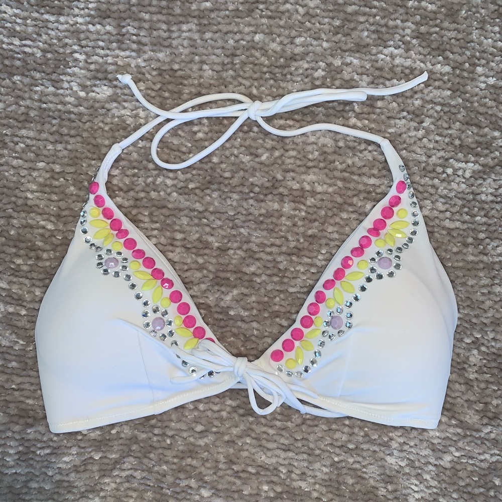 VS Gorgeous Sequin Triangle Bikini Top